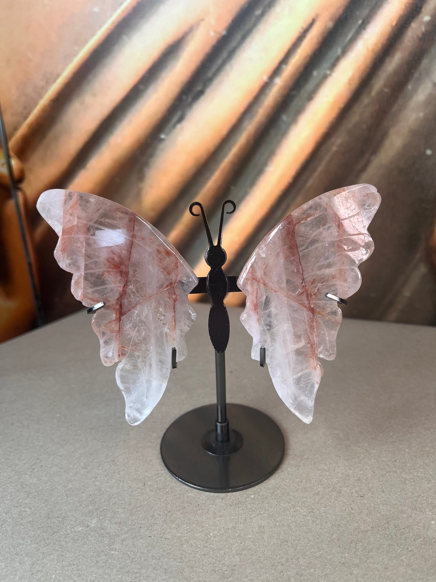 Fire Quartz Butterfly
