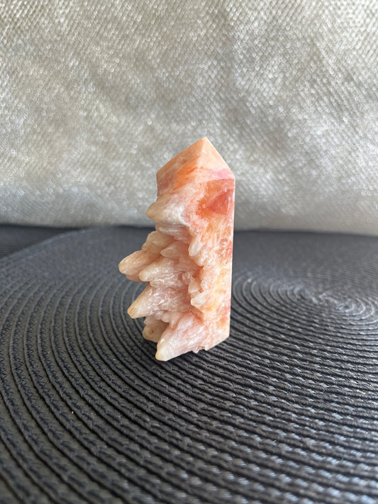 Red Banded Calcite Tower