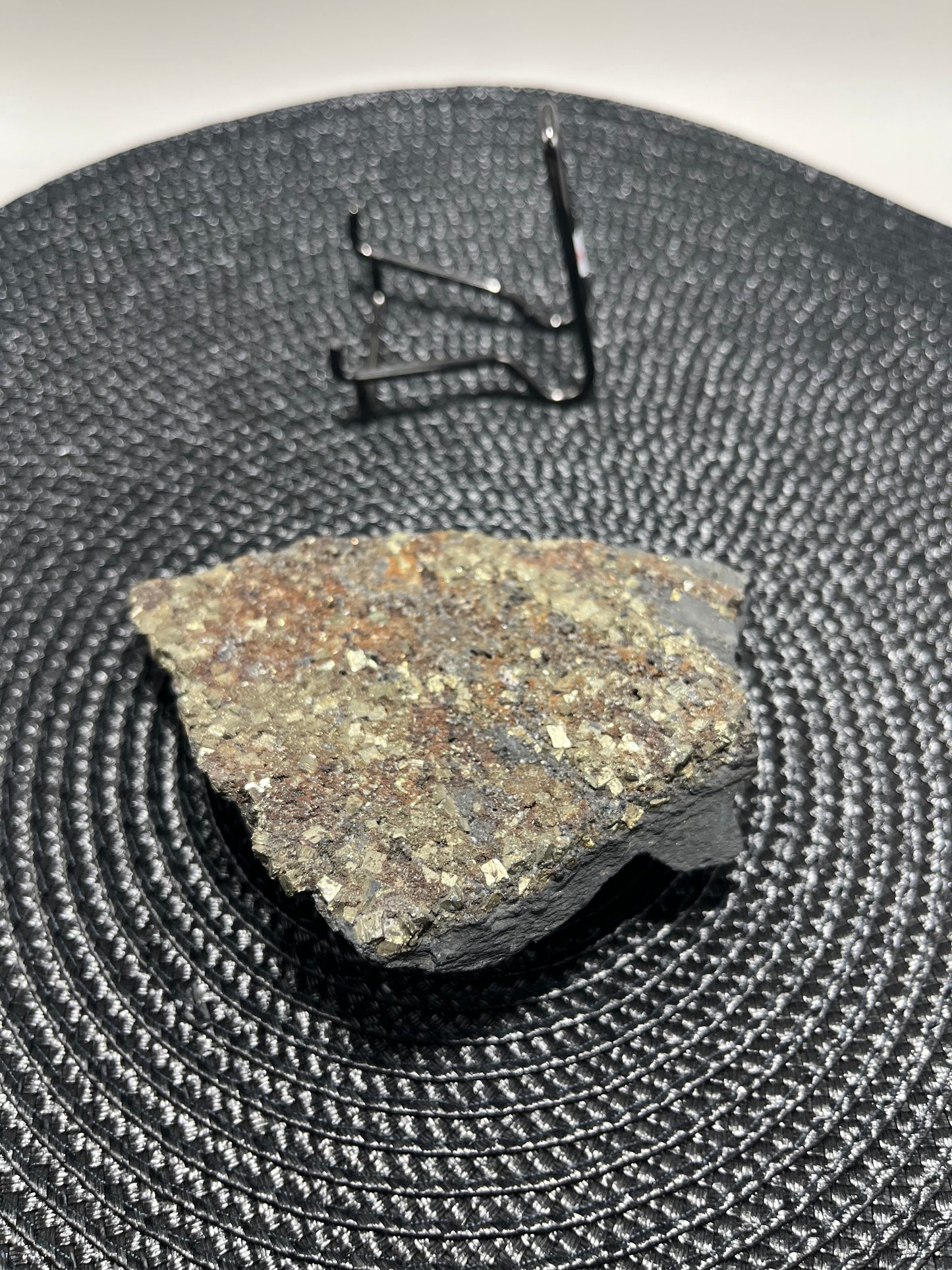 Pyrite on Shungite