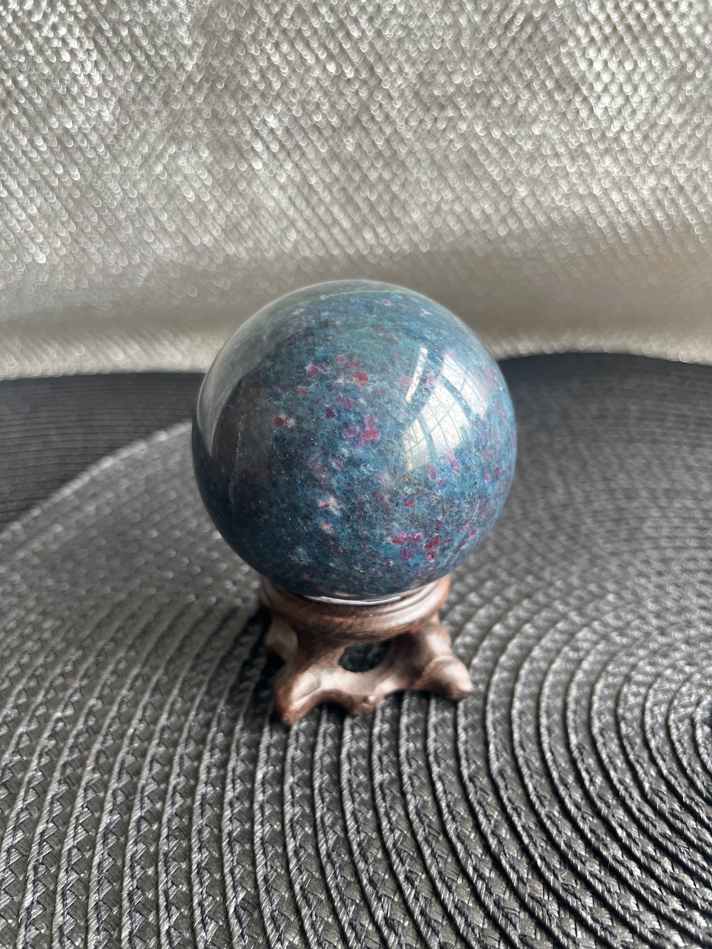 Ruby in Kyanite Sphere