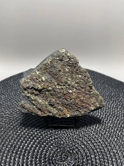 Pyrite on Shungite