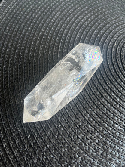 Double Terminated Faceted Clear Quartz Point
