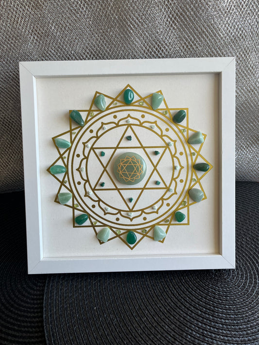 Heart Chakra Crystal Grid