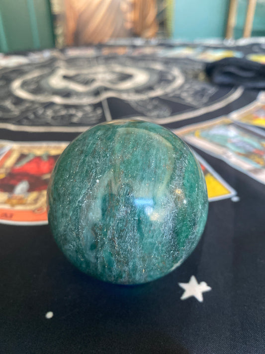 Green Kyanite Sphere