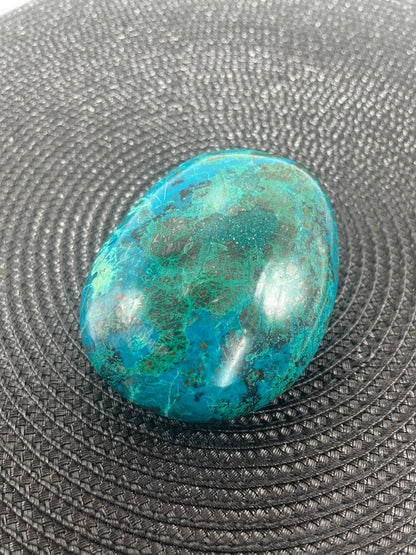 Chrysocolla palm stone