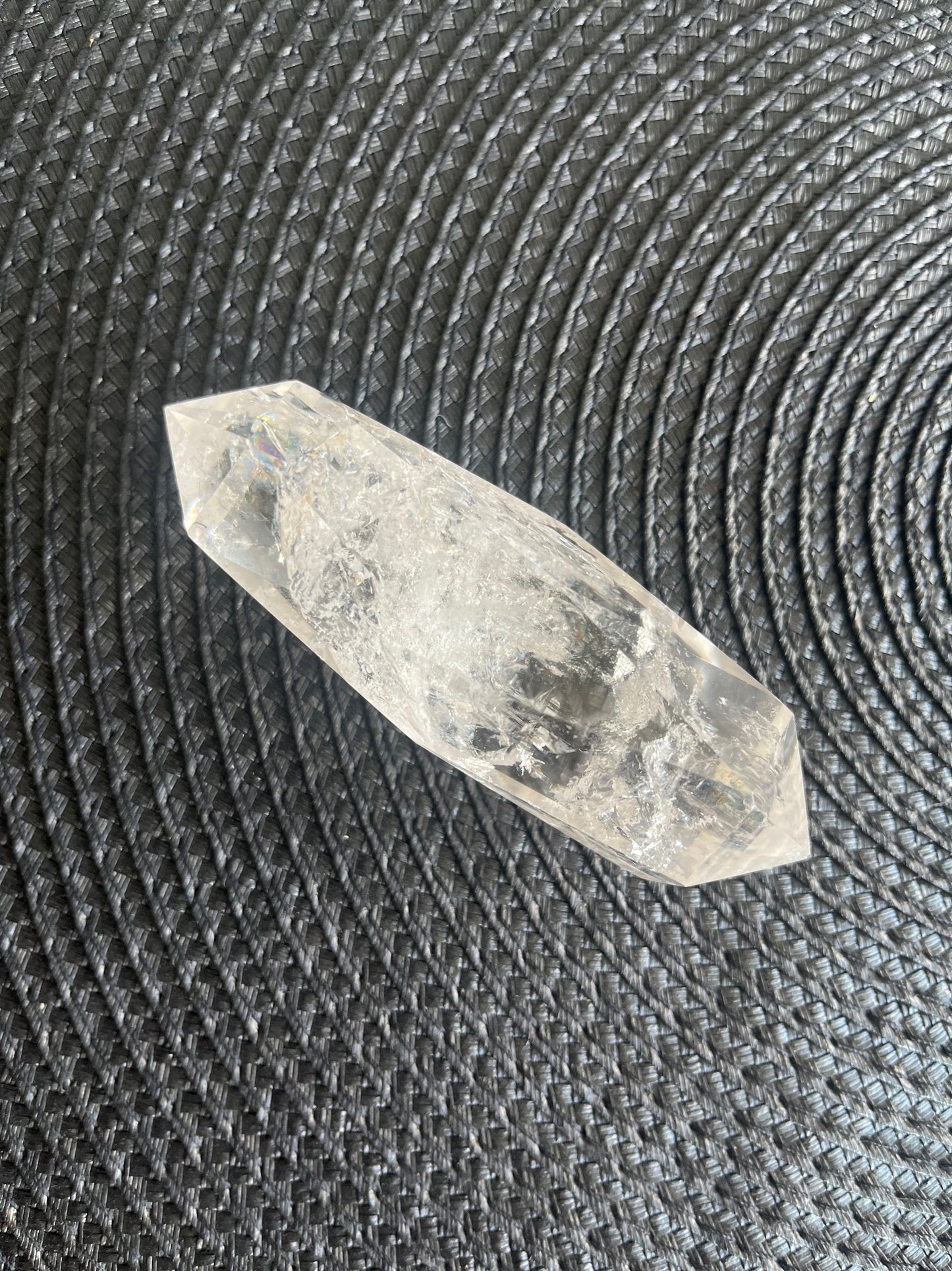 Double Terminated Faceted Clear Quartz Point