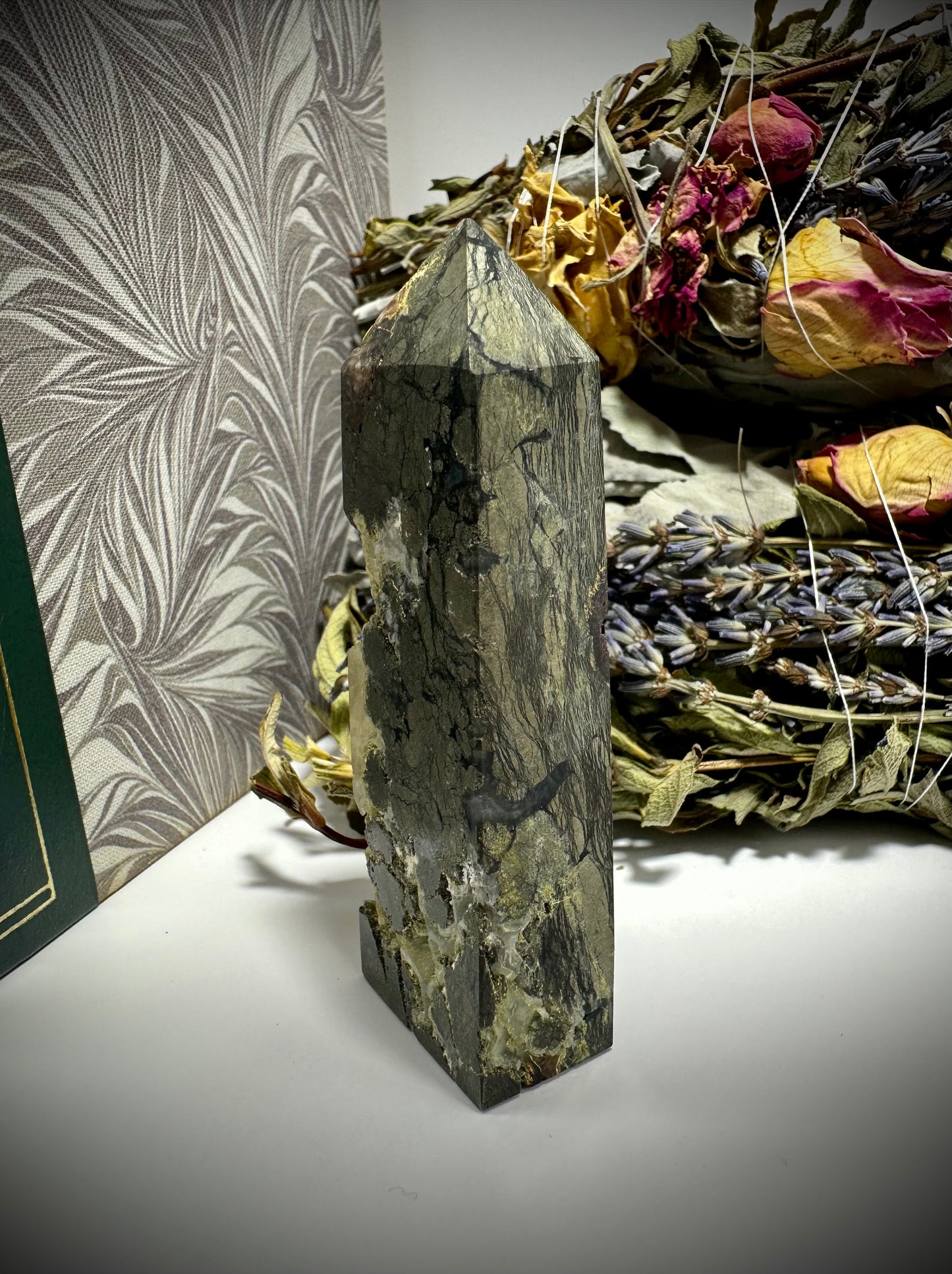 Agate & Pyrite Tower