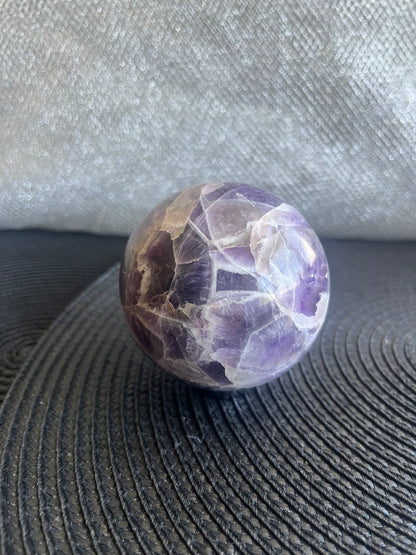 Chevron/Dream Amethyst Sphere