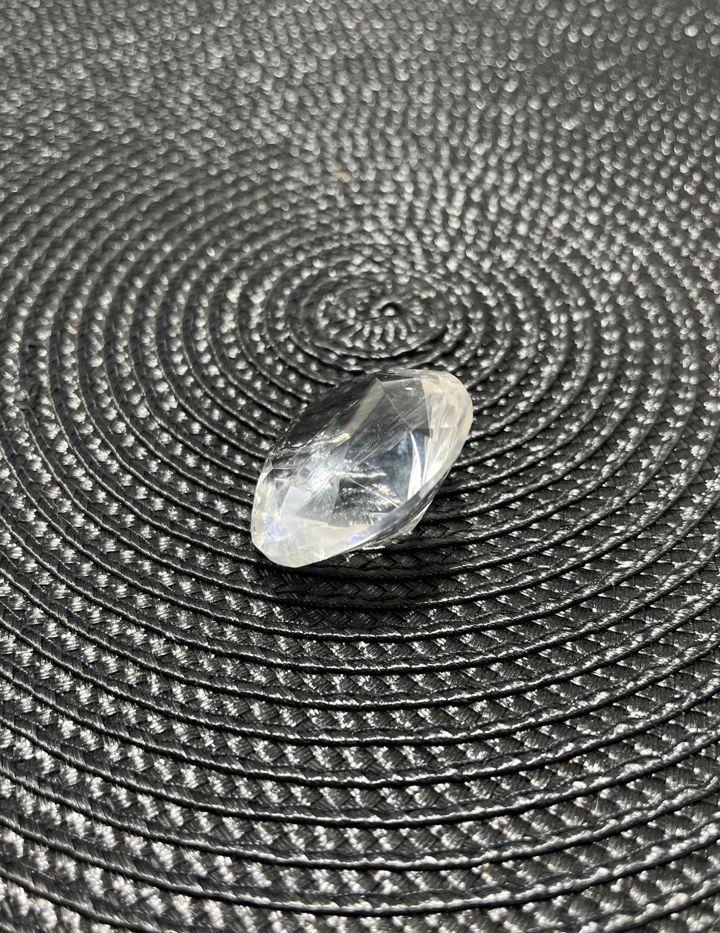 Faceted Clear Quartz Diamond Shaped