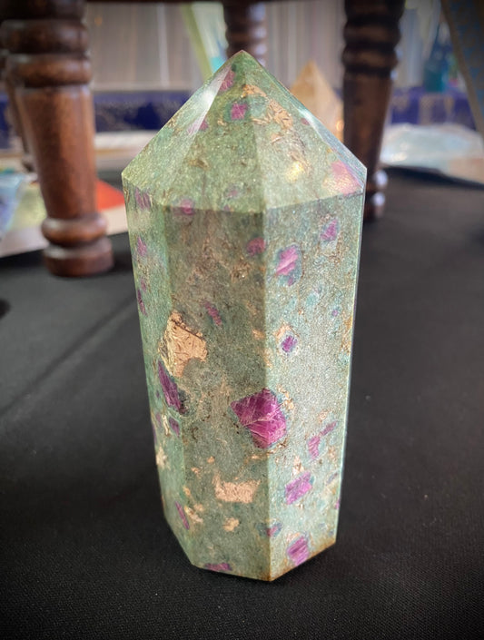 Ruby in Fuchsite Tower
