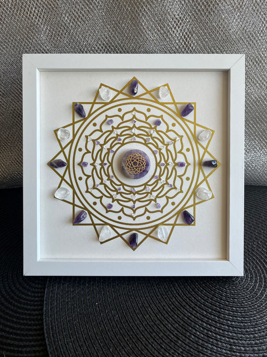 Crown Chakra Crystal Grid