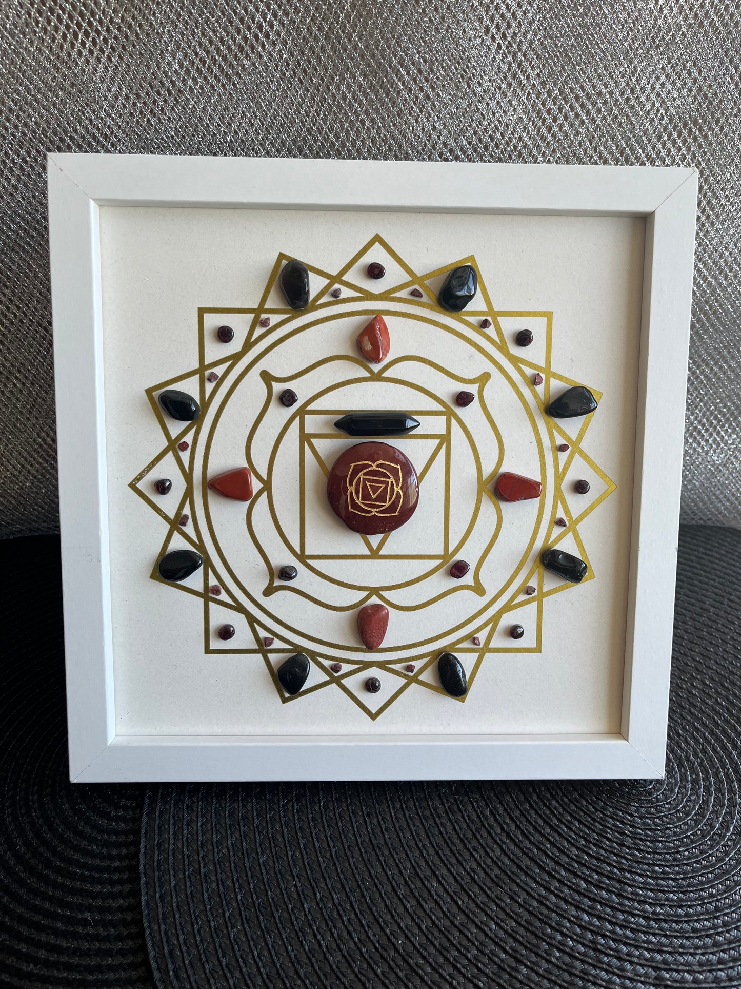 Root Chakra Crystal Grid