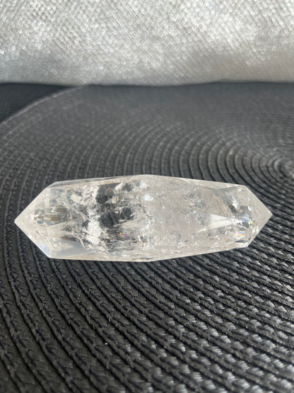 Double Terminated Faceted Clear Quartz Point