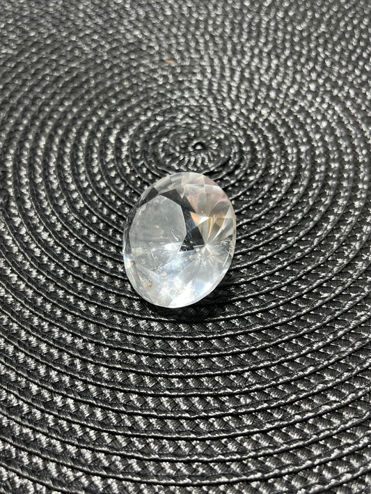 Faceted Clear Quartz Diamond Shaped