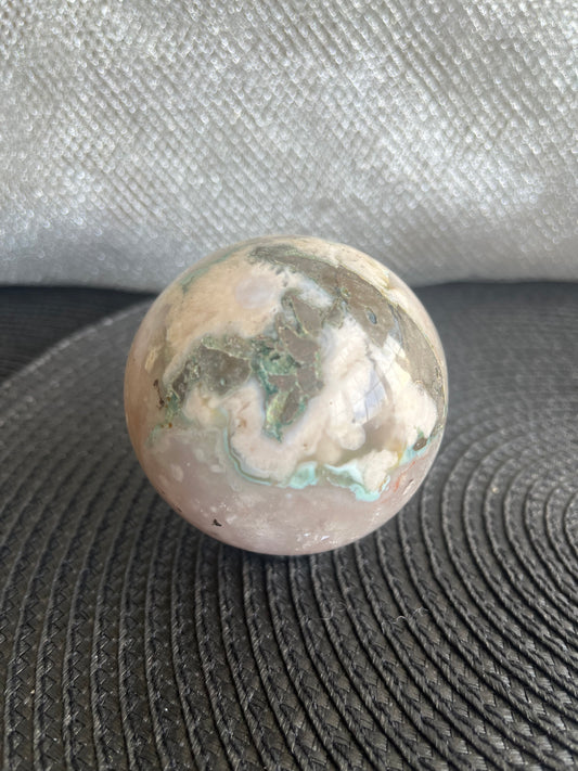Flower Agate Sphere