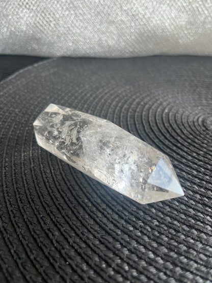 Double Terminated Faceted Clear Quartz Point