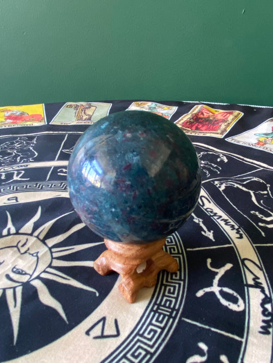 Ruby Kyanite Sphere