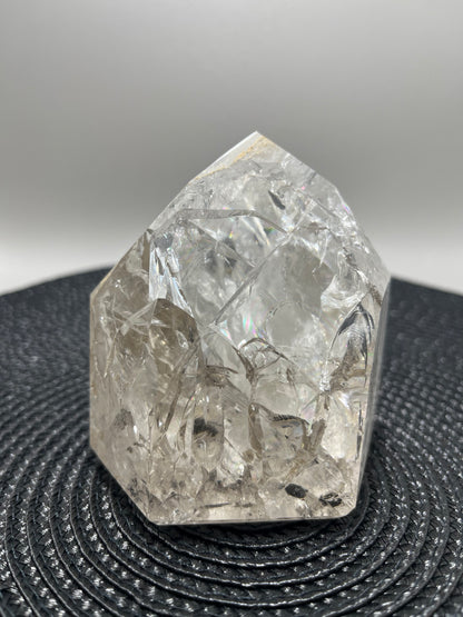 Clear Quartz with Rainbow Inclusions