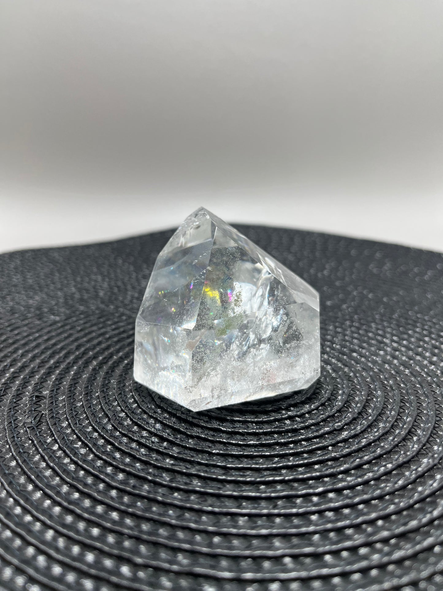 Clear Quartz point - with Rainbows
