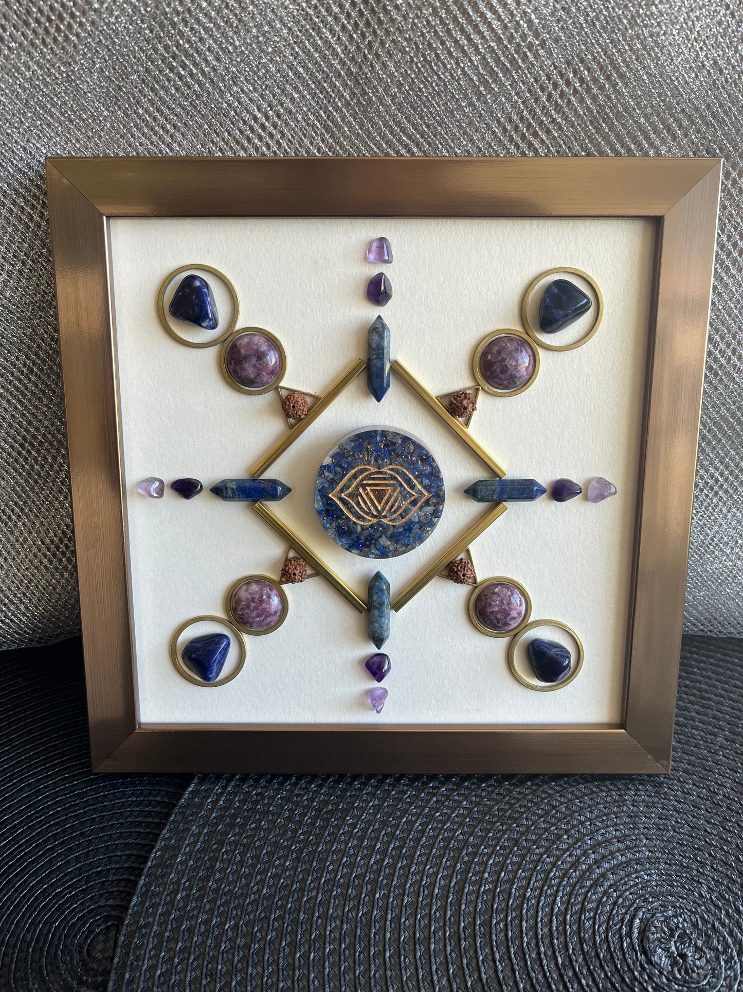 Third Eye Chakra Crystal Grid