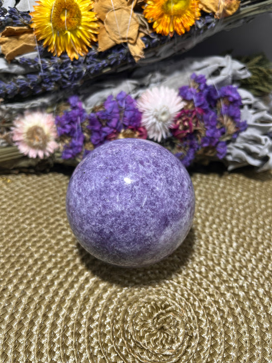 Lepidolite Sphere