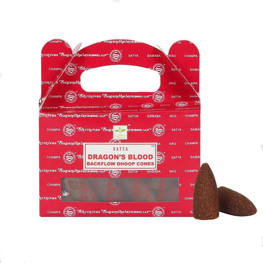 Satya Backflow Cones - Dragons Blood