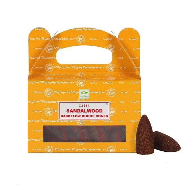 Satya Backflow Cones - Sandalwood