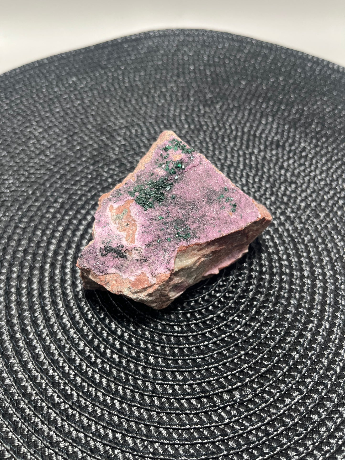 Cobaltoan Calcite w/Malachite