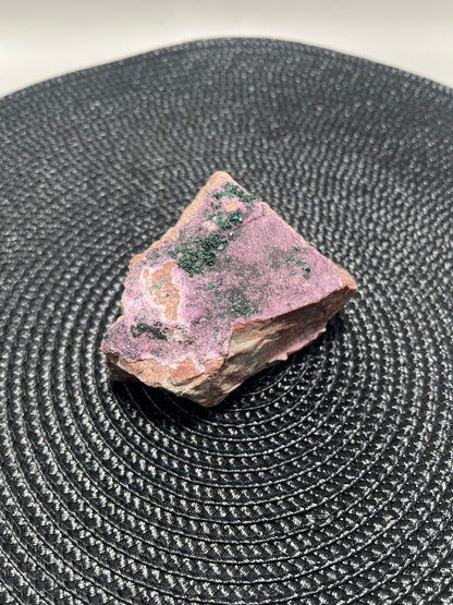 Cobaltoan Calcite w/Malachite