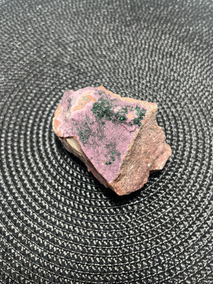Cobaltoan Calcite w/Malachite