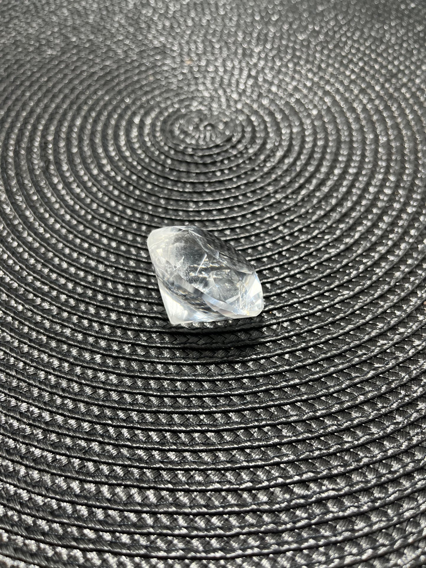 Faceted Clear Quartz Diamond Shape