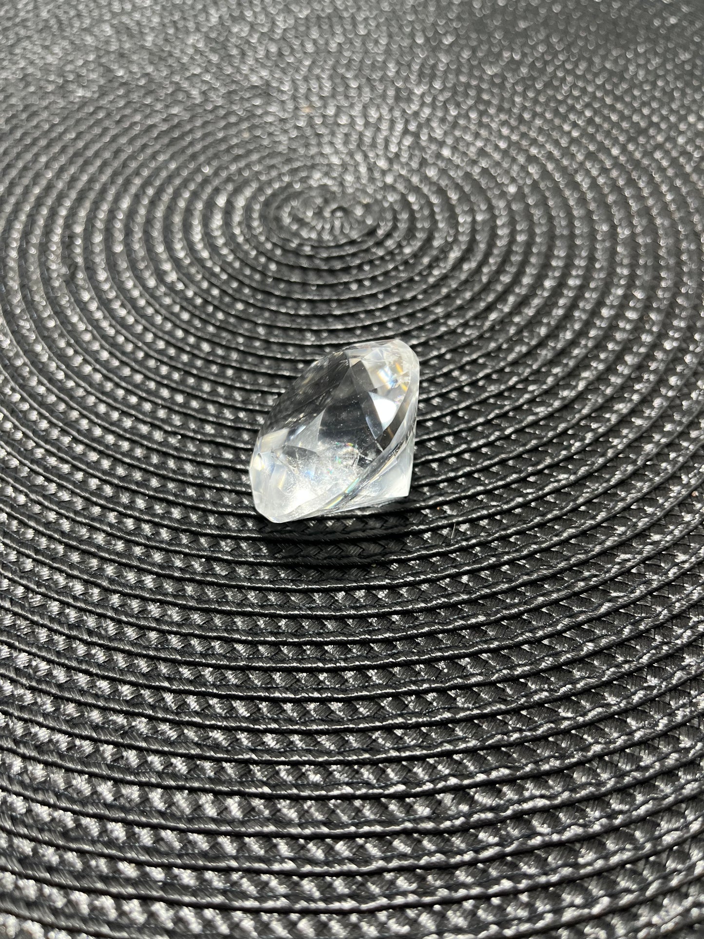 Faceted Clear Quartz Diamond Shape