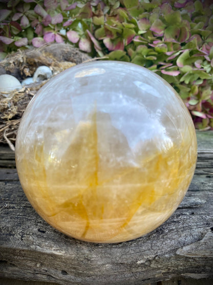 Golden Healer Quartz Sphere