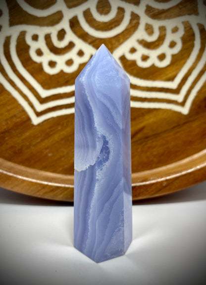 Blue Lace Agate Tower