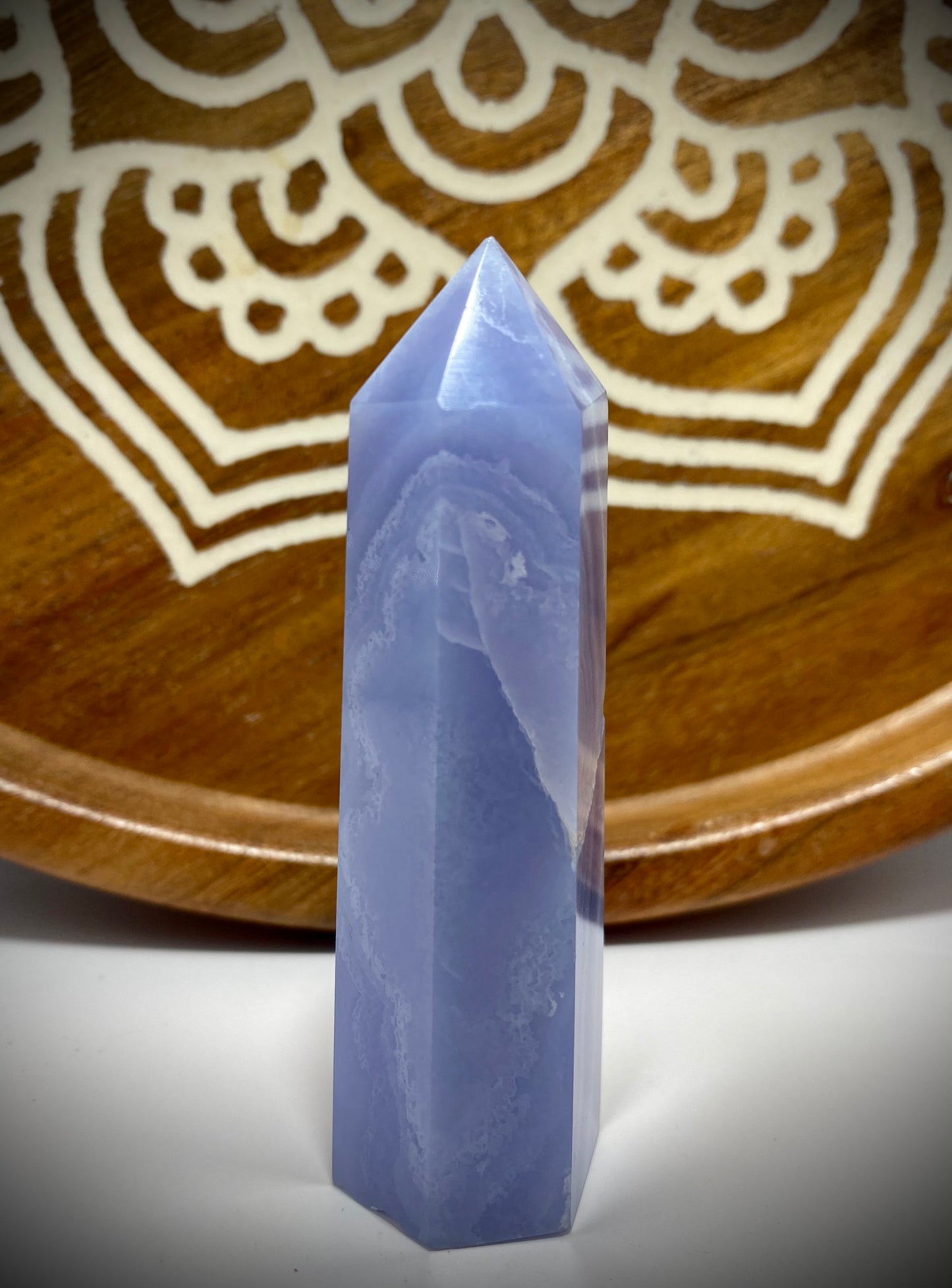 Blue Lace Agate Tower