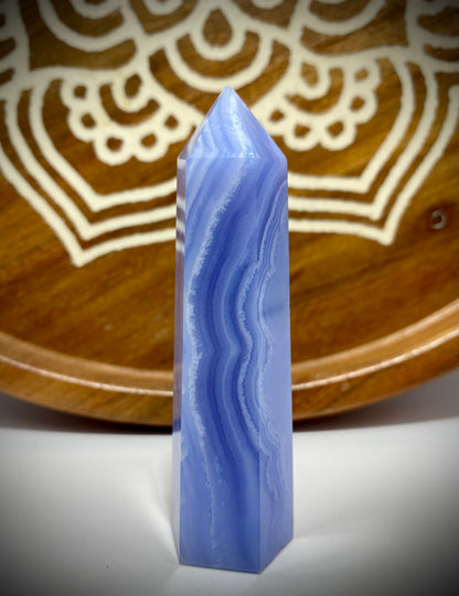 Blue Lace Agate Tower