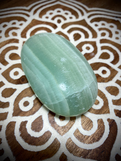 Pistachio Calcite Palmstone