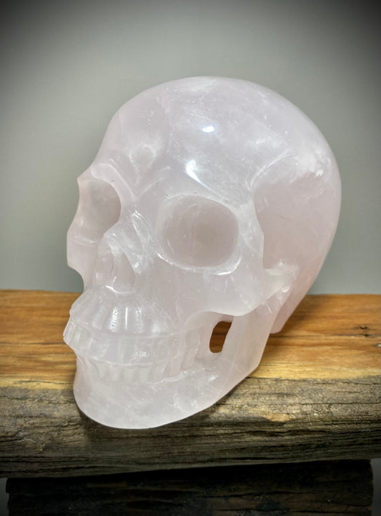 Rose Quartz Skull