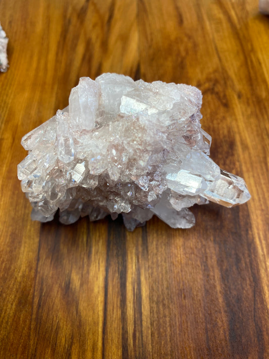 Pink Lithium Included Quartz Cluster